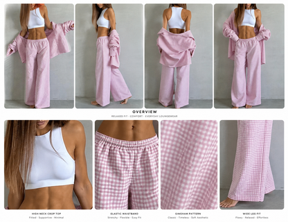 DS Collective - Gingham Lounge Set