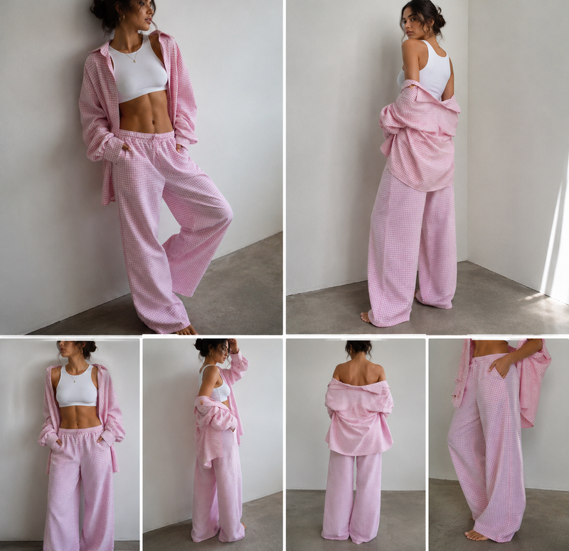 DS Collective - Gingham Lounge Set